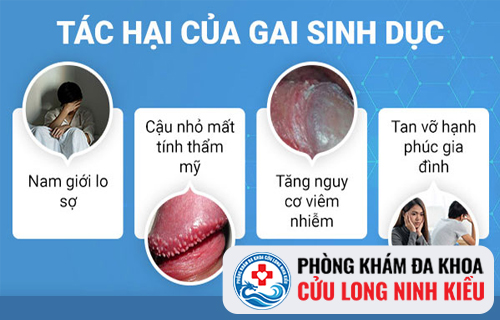 Hình ảnh gai sinh dục và phương pháp hỗ trợ điều trị hiệu quả