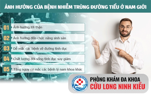 Biến chứng nguy hiểm của nhiễm trùng đường tiểu ở nam giới