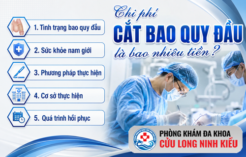 Cắt bao quy đầu chi phí là bao nhiêu tiền? Cập nhật chi phí cắt bình dân
