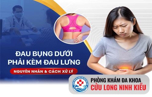 Đau lưng và căng tức bụng dưới - dấu hiệu và nơi điều trị