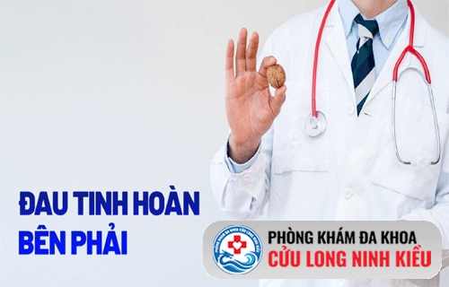Đau tinh hoàn bên phải là biểu hiện của bệnh gì?