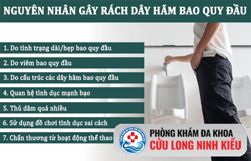 Bao quy đầu bị rách do đâu? Cảnh báo nguyên nhân nam giới cần biết
