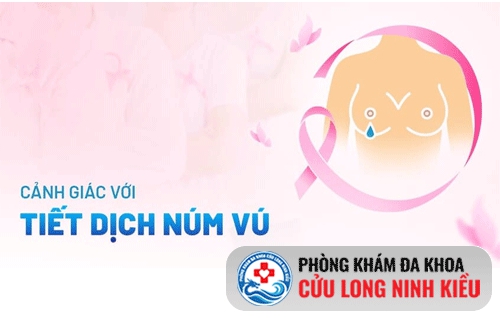 Núm vú chảy dịch có sao không?
