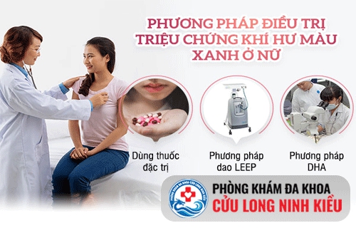 Huyết trắng màu xanh và cách điều trị