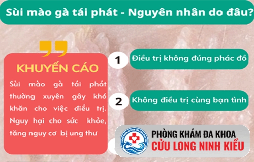 Lý giải việc sùi mào gà hay tái phát