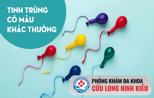 Tinh trùng có màu bất thường là dấu hiệu của bệnh gì?